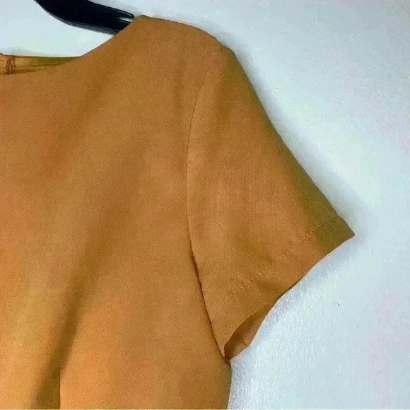 Tall Paper Dolls Gold Dress With Pleated Hem.Size 6 - Picture 12 of 12